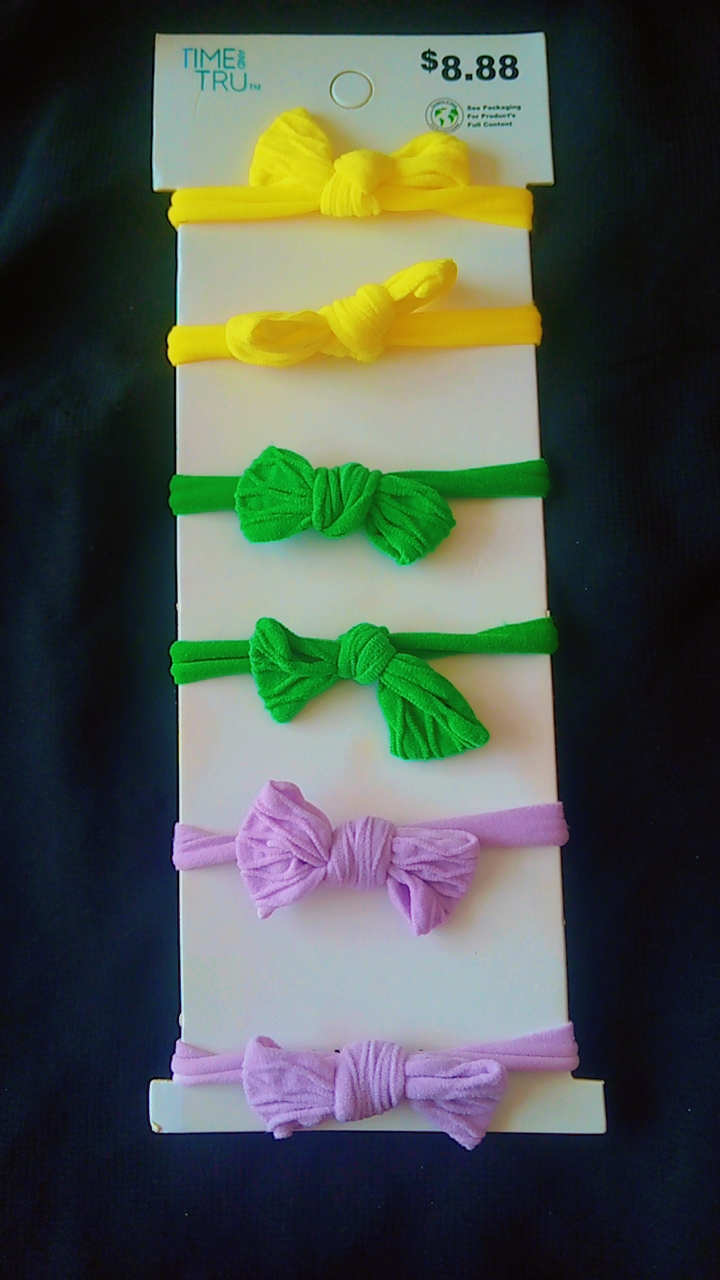 Bow ties,ponies 6pcs