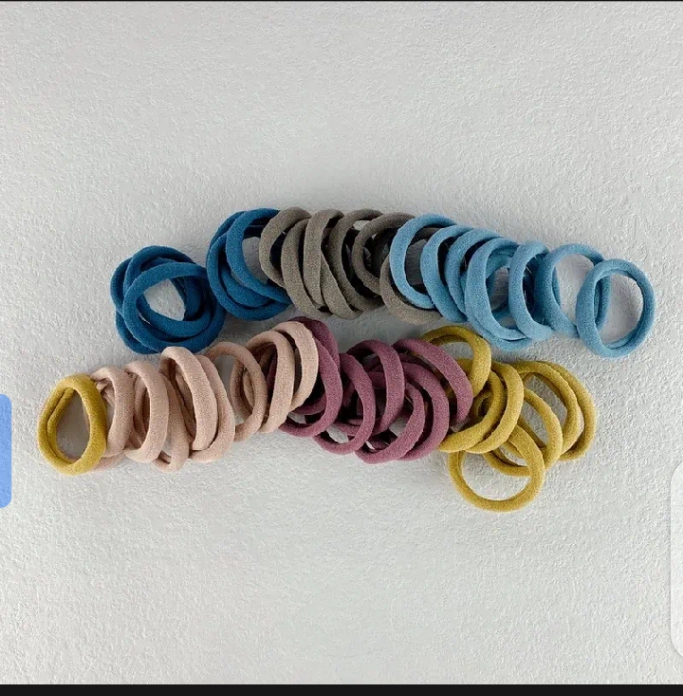 50 pcs hair ties band multicolor 3