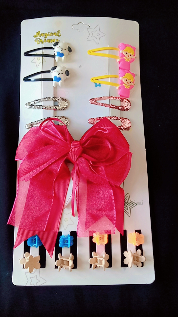 Multicolor & different style hair pins for kids