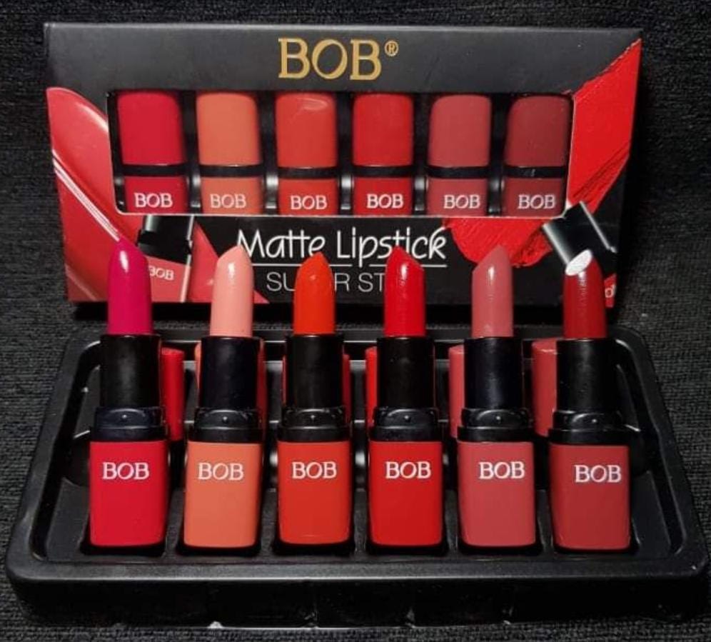 Bob matte lipsticks pack of 6 colors.
